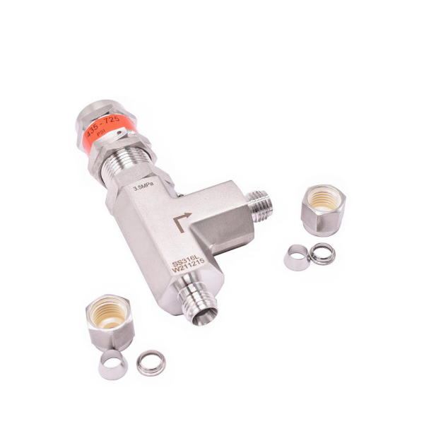 Stainless Steel Ferrule Safety Relief Valves For High-Temperature Water Gas Applications best