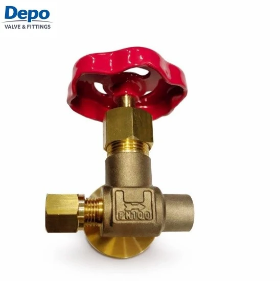 PN 100 Brass Spherical Valve With Plate