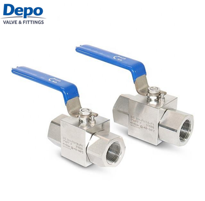 SS316 6000PSI ManualThreaded Hydraulic Control Ball Valve 2-Way Oil/Gas/Water
