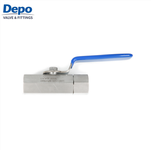 SS316 6000 PSI 1/4'' Female Hex Bar Stock Ball Valve For Control Of The Fluid