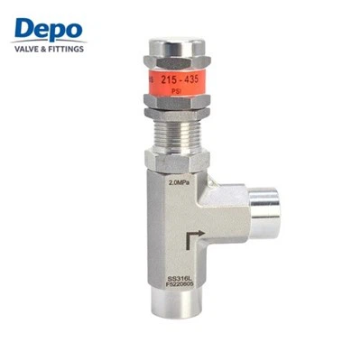 Stainless Steel Female Safety Relief Valves High-Temperature
